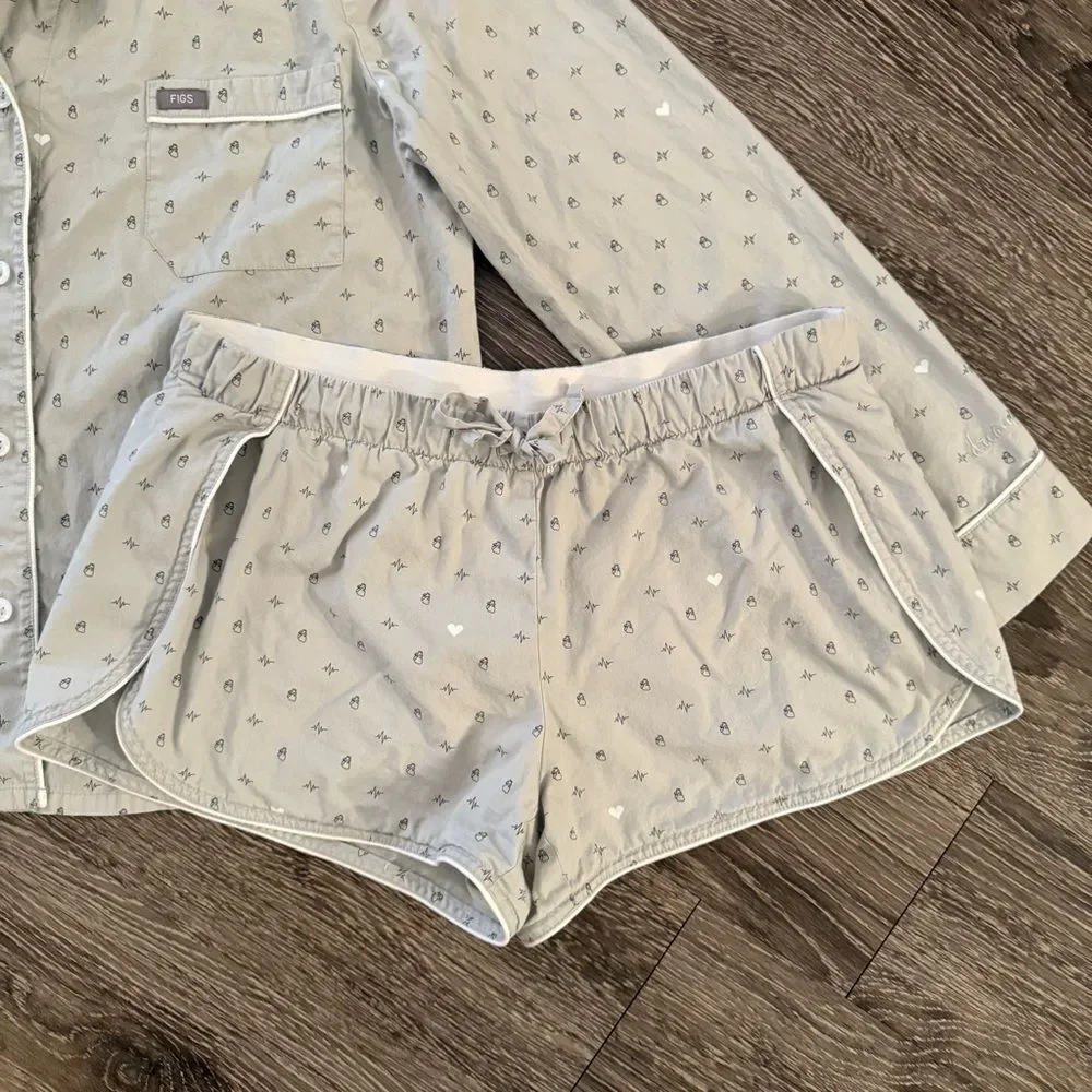 Figs Heart Pajamas